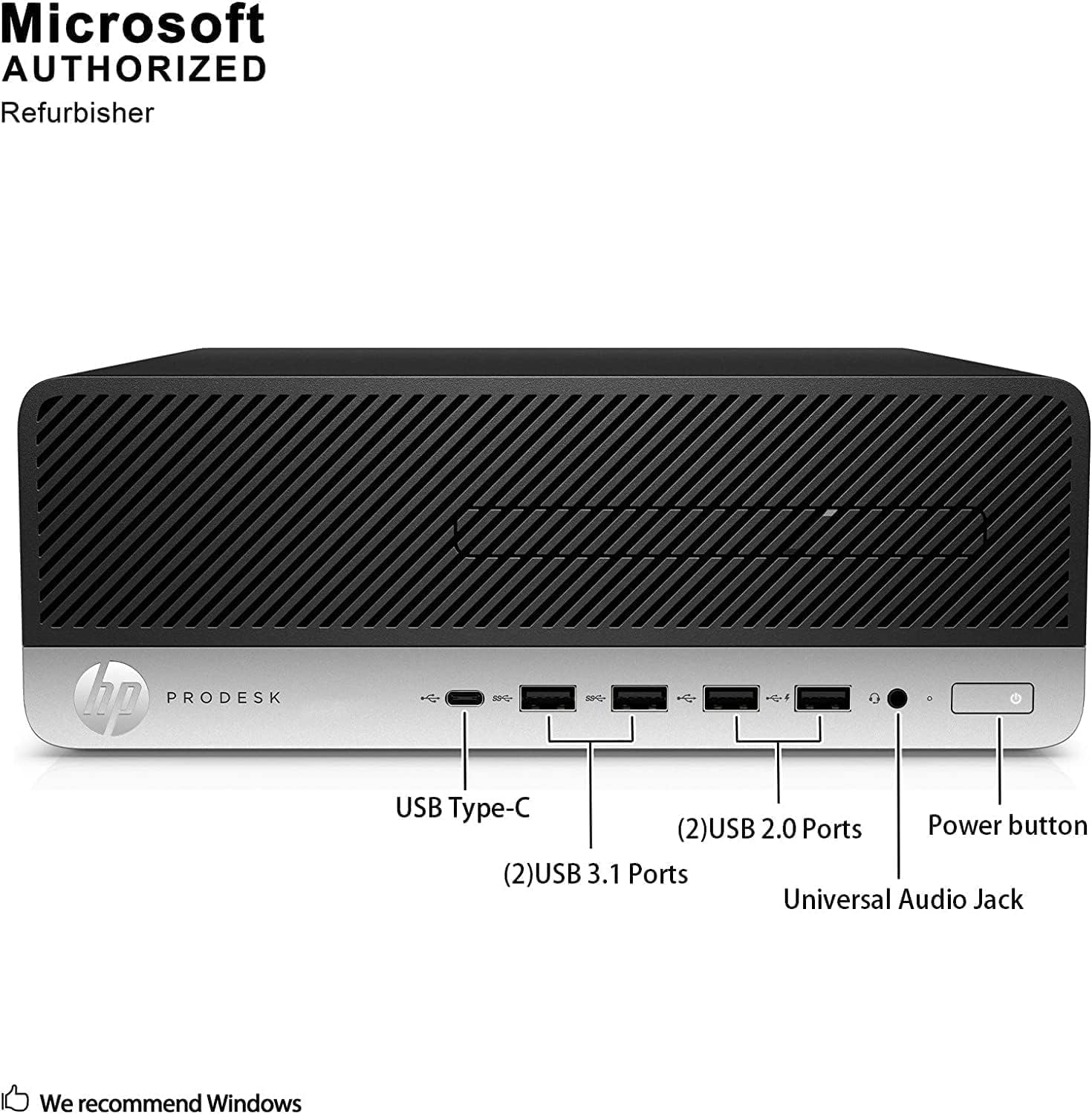 HP ProDesk 600 G4 SFF PC Desktop Computer, Intel Pentium G5500 Up HP ProDesk 600 G4 SFF PC Desktop Computer, Intel Pentium G5500 Up