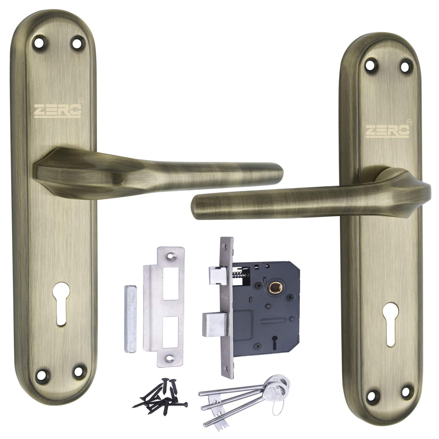 ZERO ERROR Mortise Door Lock Orbit K.Y. 7.5 Inch Mortice Handle