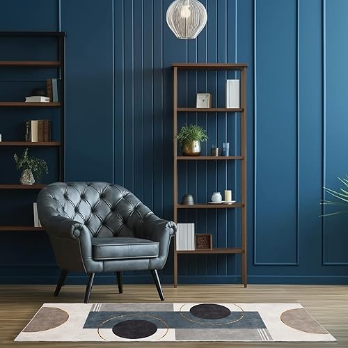 Miniatura 2 de Alfombra de pasillo para interiores con patrón geométrico de 2 x 6 pies (23.6 x 70.9 in), antideslizante, lavable, ideal para pasillo, cocina,