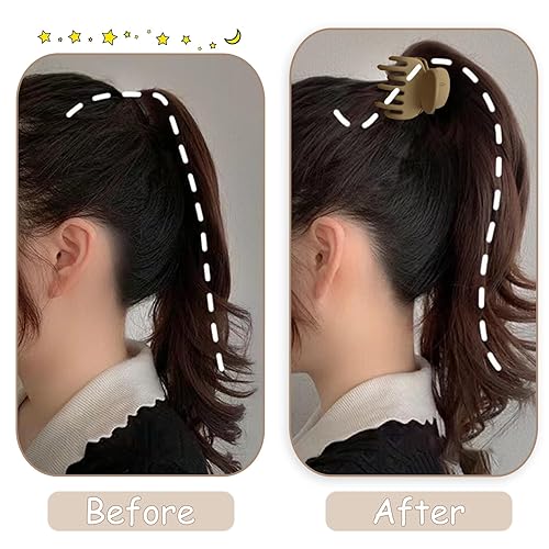 Miniatura 4 de 12 pinzas pequeñas para cabello grueso y fino, pinzas de mandíbula mate medianas de 1.46 pulgadas para mujeres y niñas