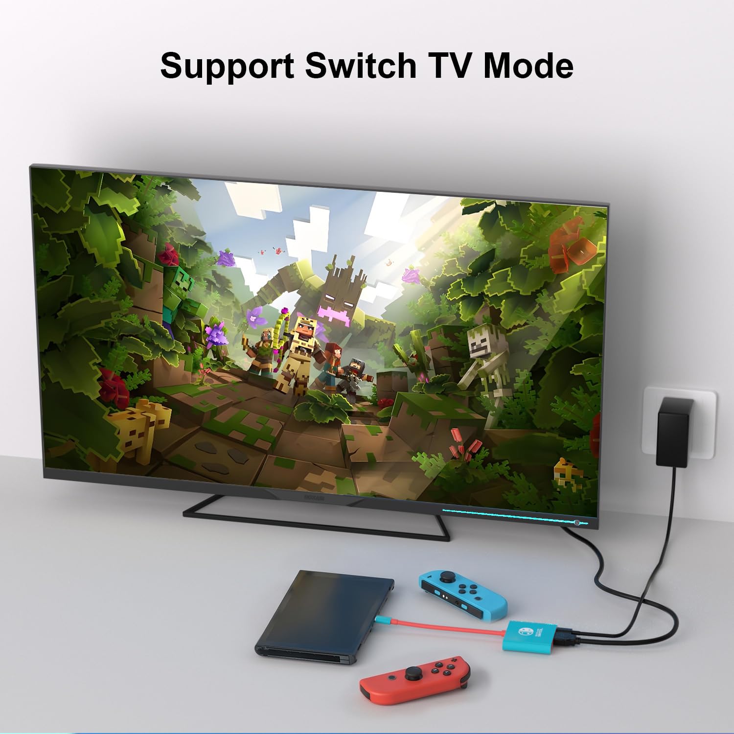 Switch Dock, estación de acoplamiento portátil para TV compatible con Steam Deck/ROG Ally/Legion GO, estación de viaje 3 en 1 con HDMI 4K a 60Hz, puerto PD de carga de 100 W y USB 3.0