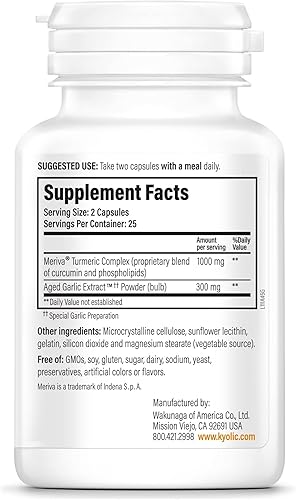 Miniatura 6 de Kyolic Fórmula de extracto de ajo envejecido 111, respuesta saludable a la inflamación, 150 cápsulas (el embalaje puede variar)