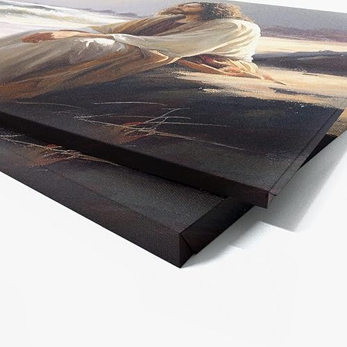 Vista 91 de Sense Canvas Jesús 1 - Lienzo decorativo para decoración del hogar, póster de pared XL, 48 x 36 / 1.5 pulgadas Jesús 1,Jesús 17,Jesús 18,Jesús