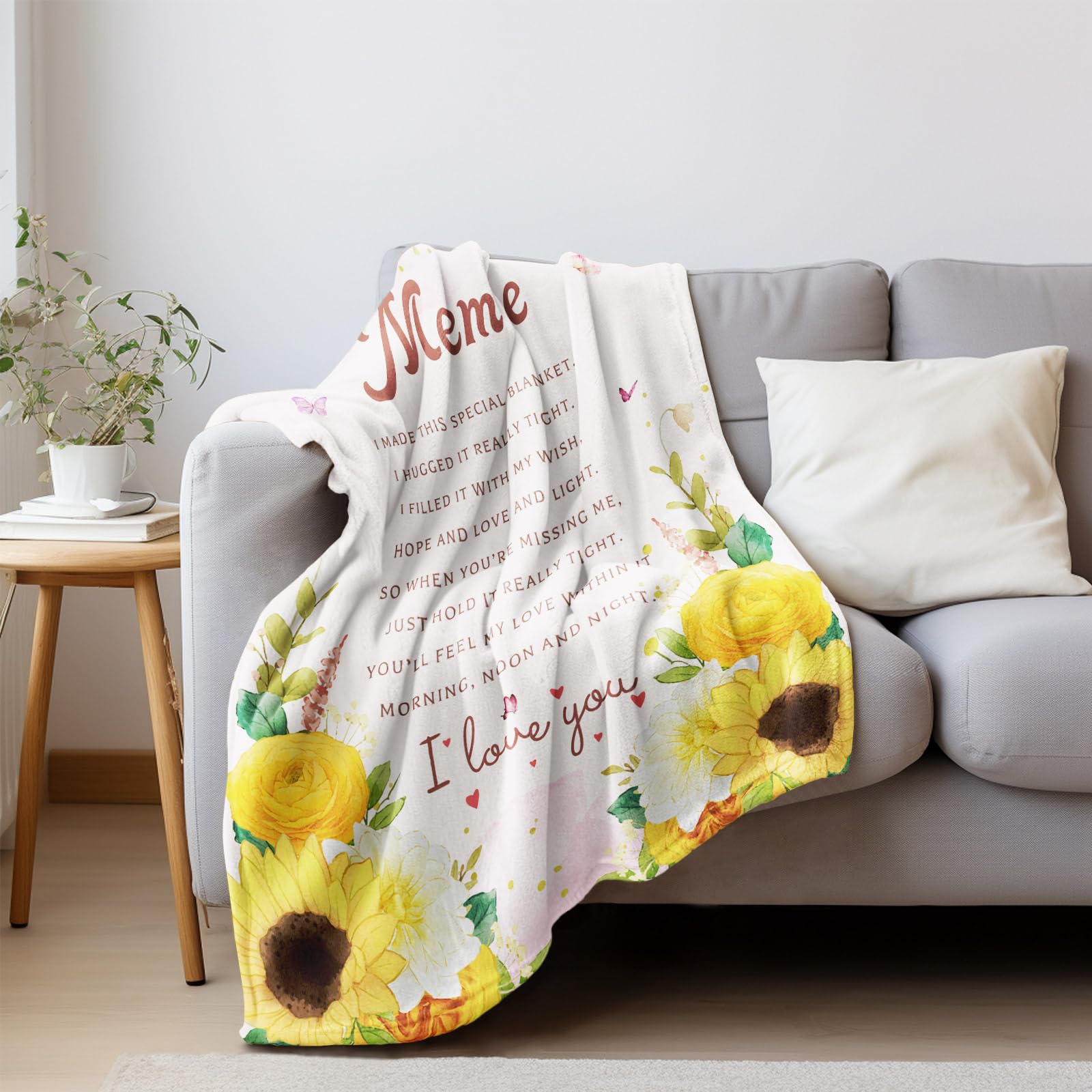 Mothers Day Meme Gifts, Birthday Gifts for Meme Grandma, Meme Gifts from Grandkids, Meme Gift Throw Blanket 60" X 50", Best Meme Ever Gifts, Grandma/Grandmother Birthday Gifts