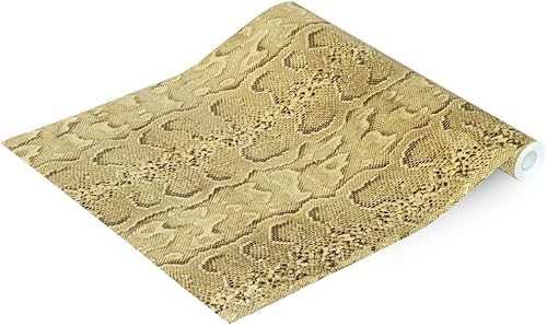 Elegante estampado de cobra - Papel pintado autoadhesivo para decoración del hogar (rollo)