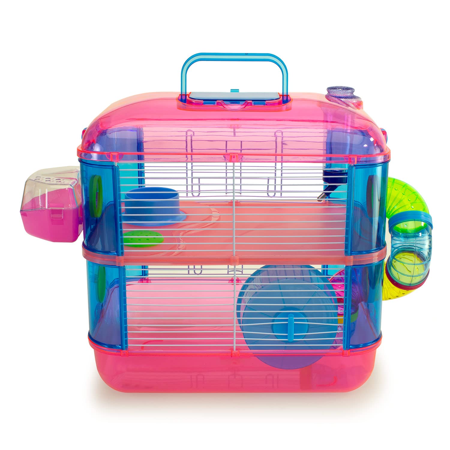 ARQUIVET Gabbia per piccoli roditori "Tenerife" - Casetta per criceti, topi, piccoli animali - Plastica resistente - Due piani - 40 x 26 x 40 cm