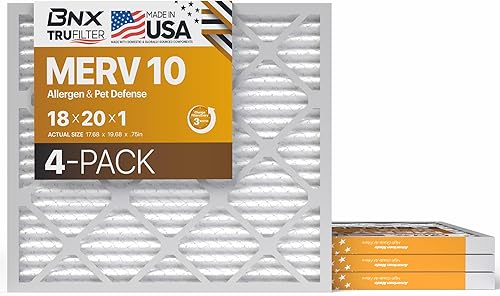 Miniatura 45 de BNX TruFilter - Filtro de aire 14 x 25 x 1 MERV 8, electrostático plisado para defensa contra polvo y mascotas, para aire acondicionado, HVAC