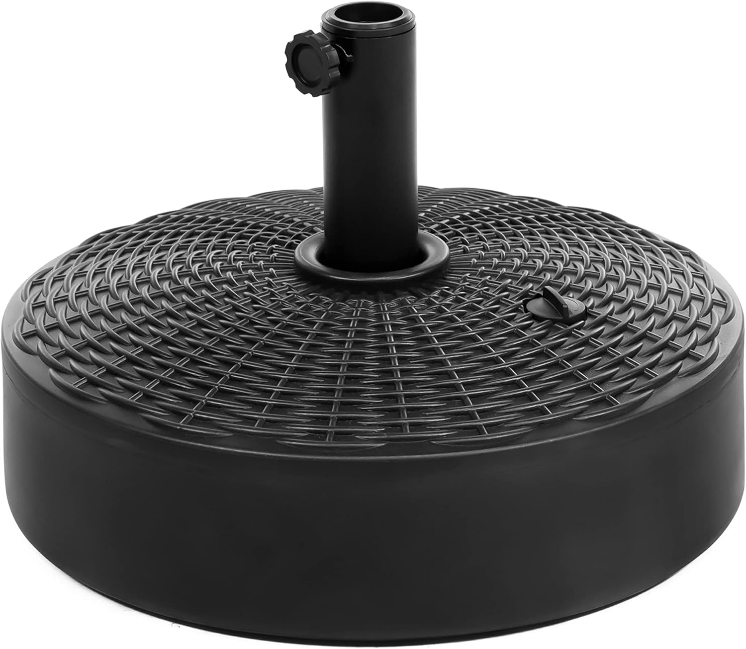 greemotion Fab 17.75" Round Black Plastic Fillable Free