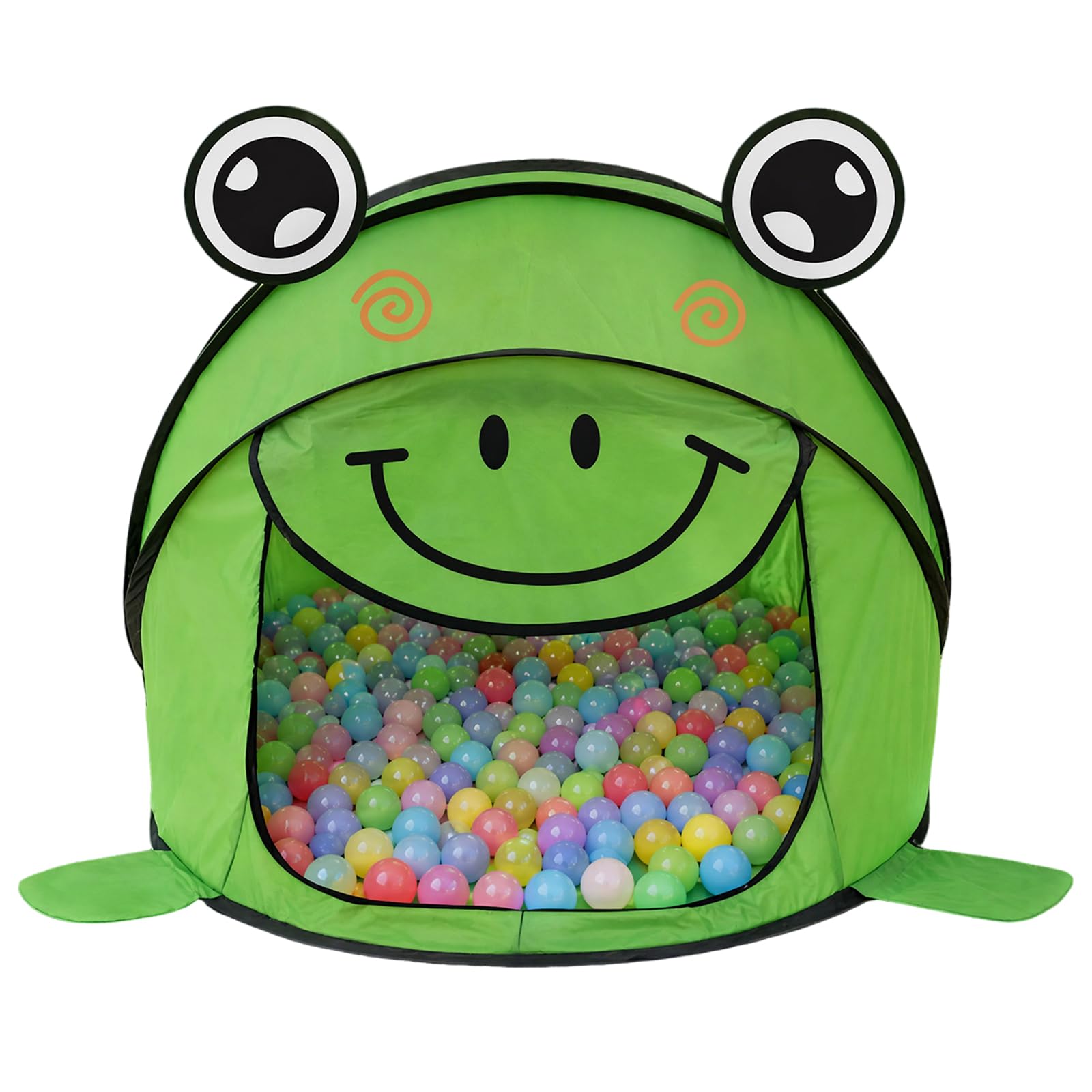 Kids Frog Cartoon Anti Mosquito Mesh Vent Instant Pop Up Namiot Zabawki | Dziecięca żaba z kreskówek przenośny namiot z siatką przeciw komarom wiatr i szybki wyskakujący zestaw dla dzieci