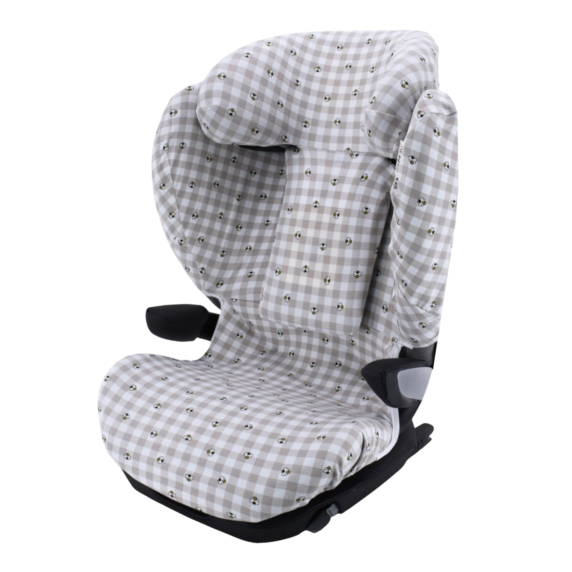 JYOKO Funda de Algodón Orgánico para Silla de Coche Compatible con Avionaut MAX Space – Transpirable, Suave y Lavable – Protección y Confort para Bebé (Estampado Picnic Vichy)