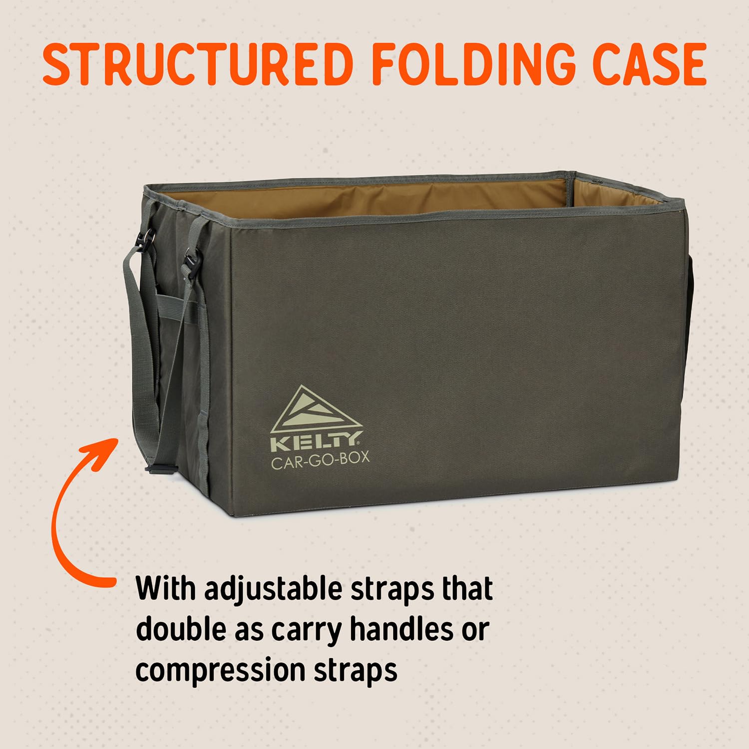 Kelty CAR-GO-Box - Kit per campeggio, tailgating, organizzazione viaggi per camion, furgoni, SUV, auto - cubi da imballaggio con codice colore, tessuto robusto, 45 l