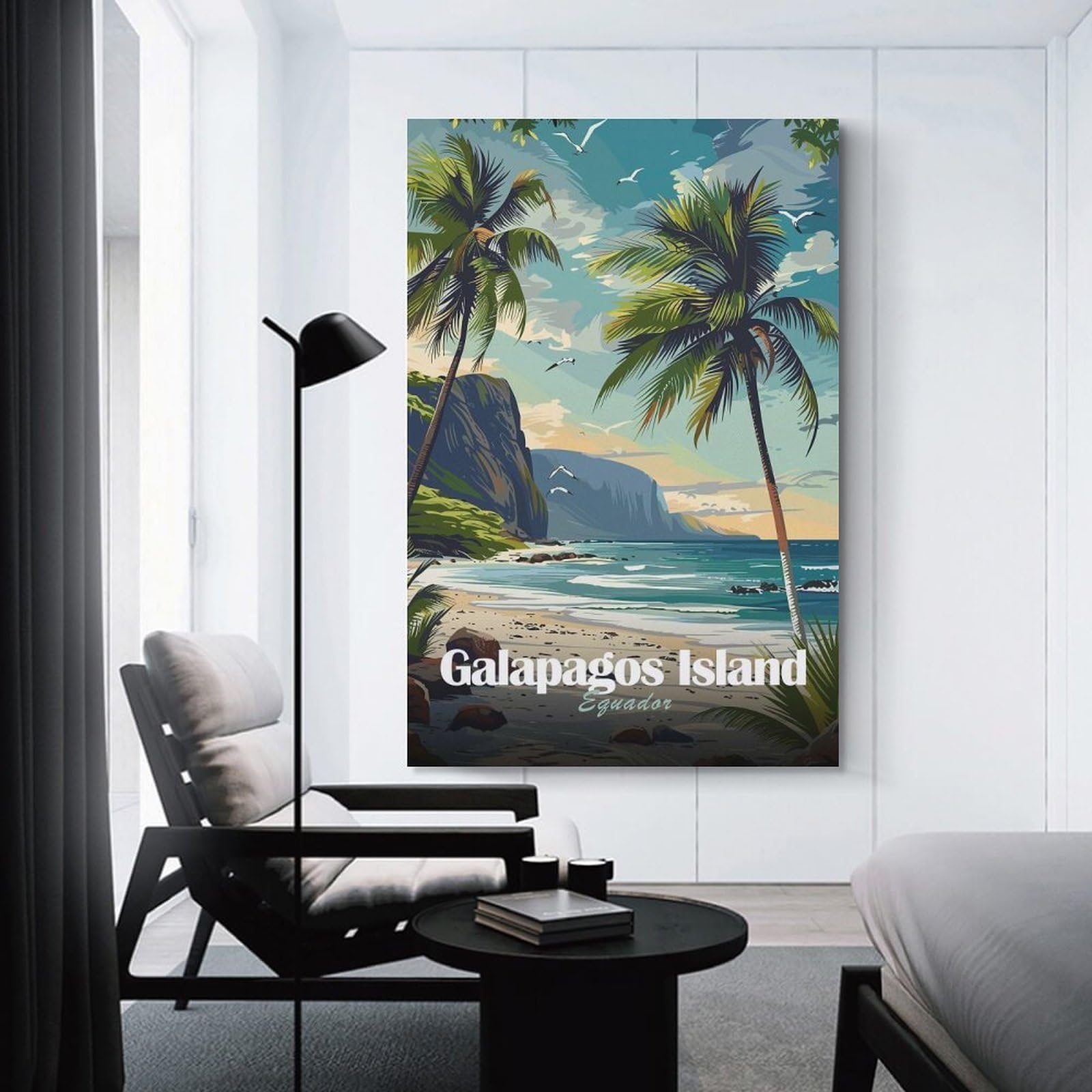 Junmoney Galapagos Island, Ecuador Canvas Wall Picture 24x36inch(60x90cm), for Contemporary Homes, Apartments Or Offices, Wall Decor with Flexible Room Appeal