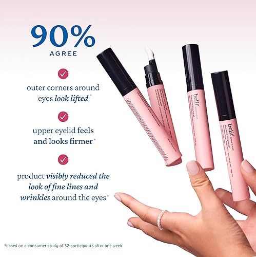 Miniatura 5 de belif Suero reafirmante para ojos con retinol  Aqua Bomb Lifting Eye Gel con colágeno y bakuchiol para hinchazón, líneas finas y arrugas, péptido y