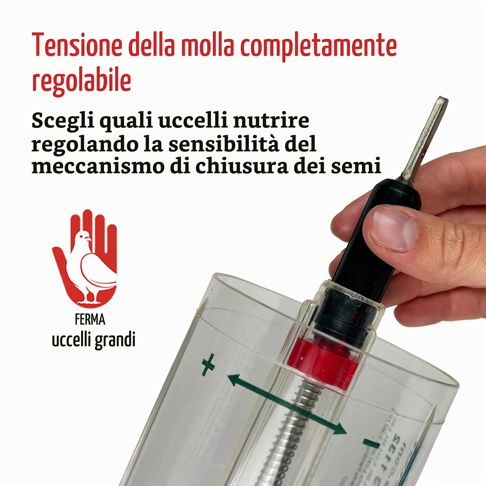 Jacobi Jayne, mangiatoia per uccelli con sistema anti scoiattoli