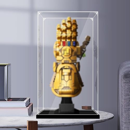 Miniatura 6 de Vitrina acrílica para Lego Gauntlet 76191 Infinity Gauntlet y 76223 Nano Guantelete, 6.3 x 6.3 x 13.8 pulgadas (6.3 x 6.3 x 13.8 in), protege tus