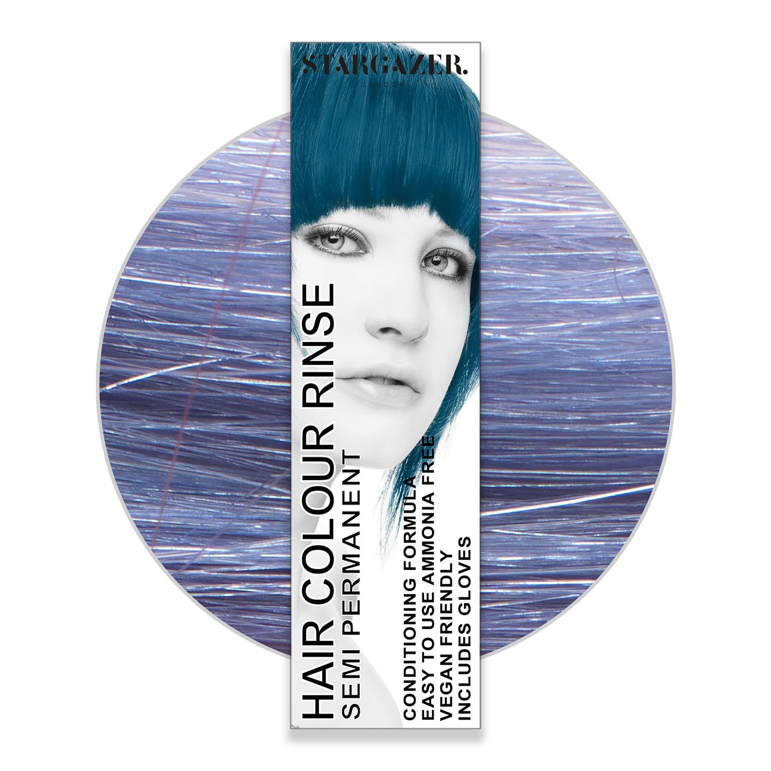 Stargazer UV - Tintura semipermanente per capelli, 70 ml, Blu Oceana