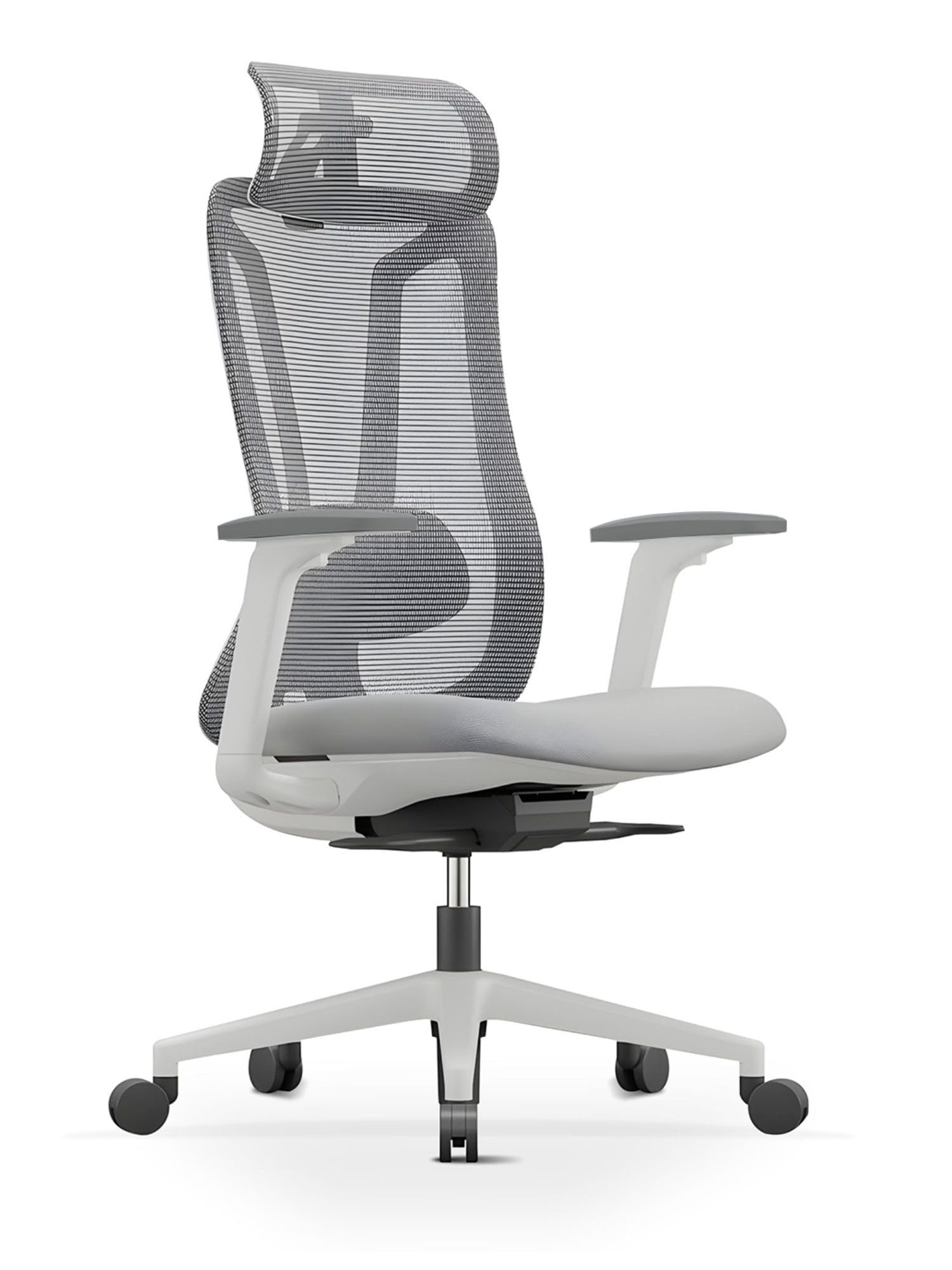 Silicone Mesh Back, 4D Headrest & Criss Cross Design, Wide - View #6