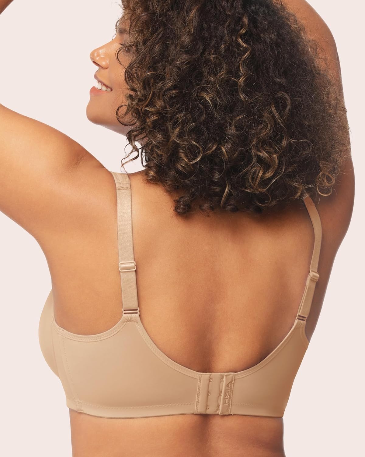 HSIA Minimizer Bras for Women Plus Size, Full Coverage Coolcomfort T Shirt Unlined Bra with Underwire for Heavy Breast - Image 3