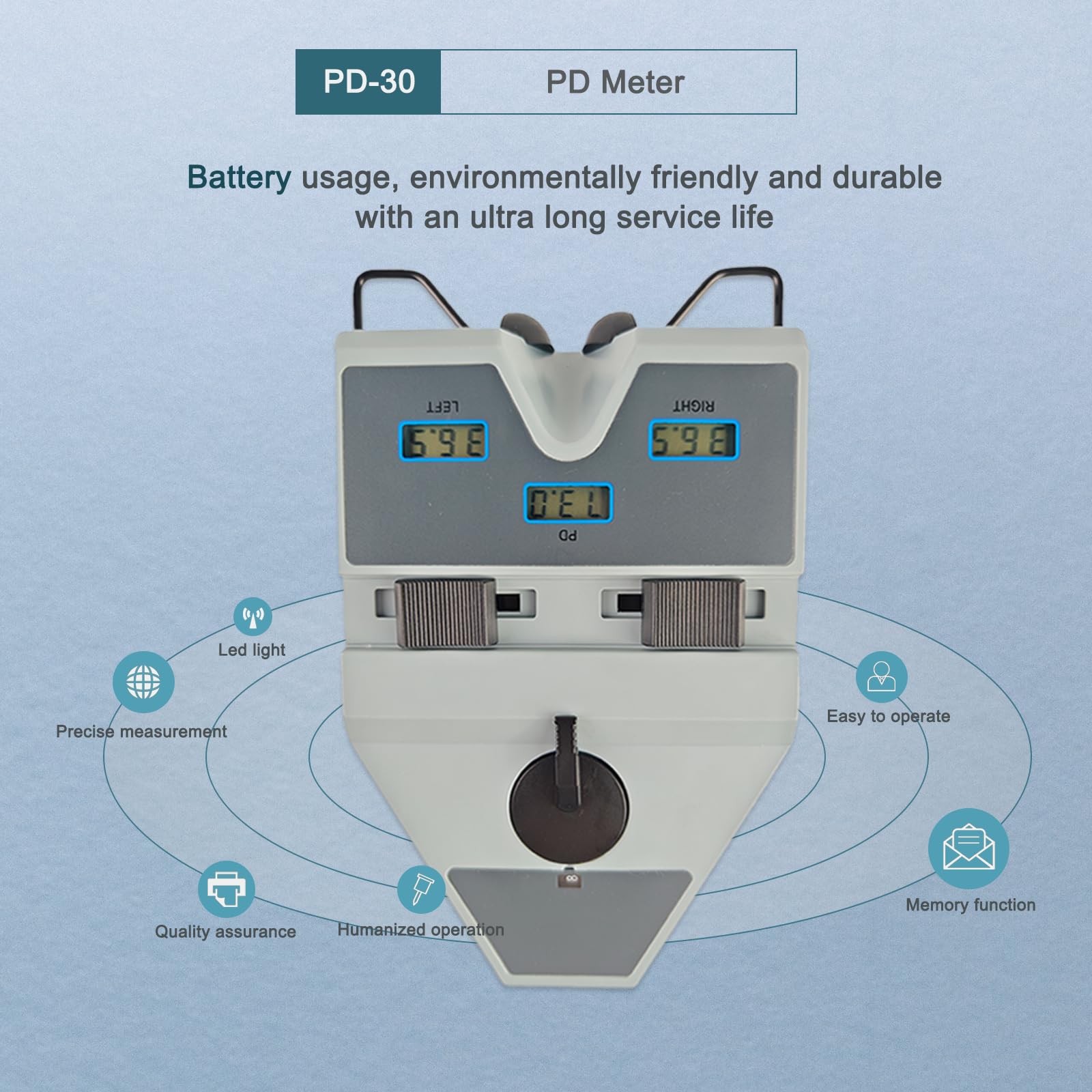 Optique Clinique Ophtalmologie Numérique Pd-Meter Pupilomètre Télémètre
