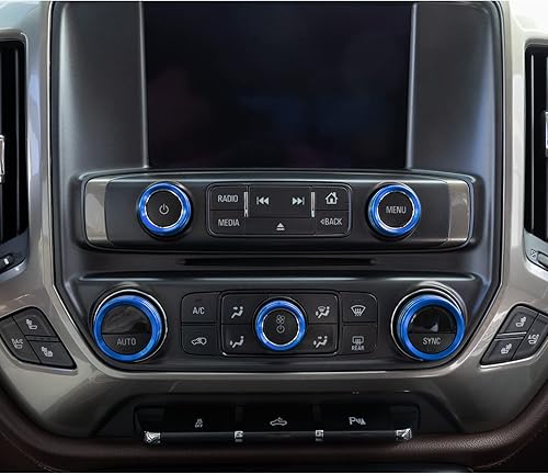 Miniatura 6 de JKCOVER Cubierta de botón de consola central compatible con Chevy SilveradoGMC Sierra 2014 2015 2016 2017 2018 cubierta para perilla de interruptor