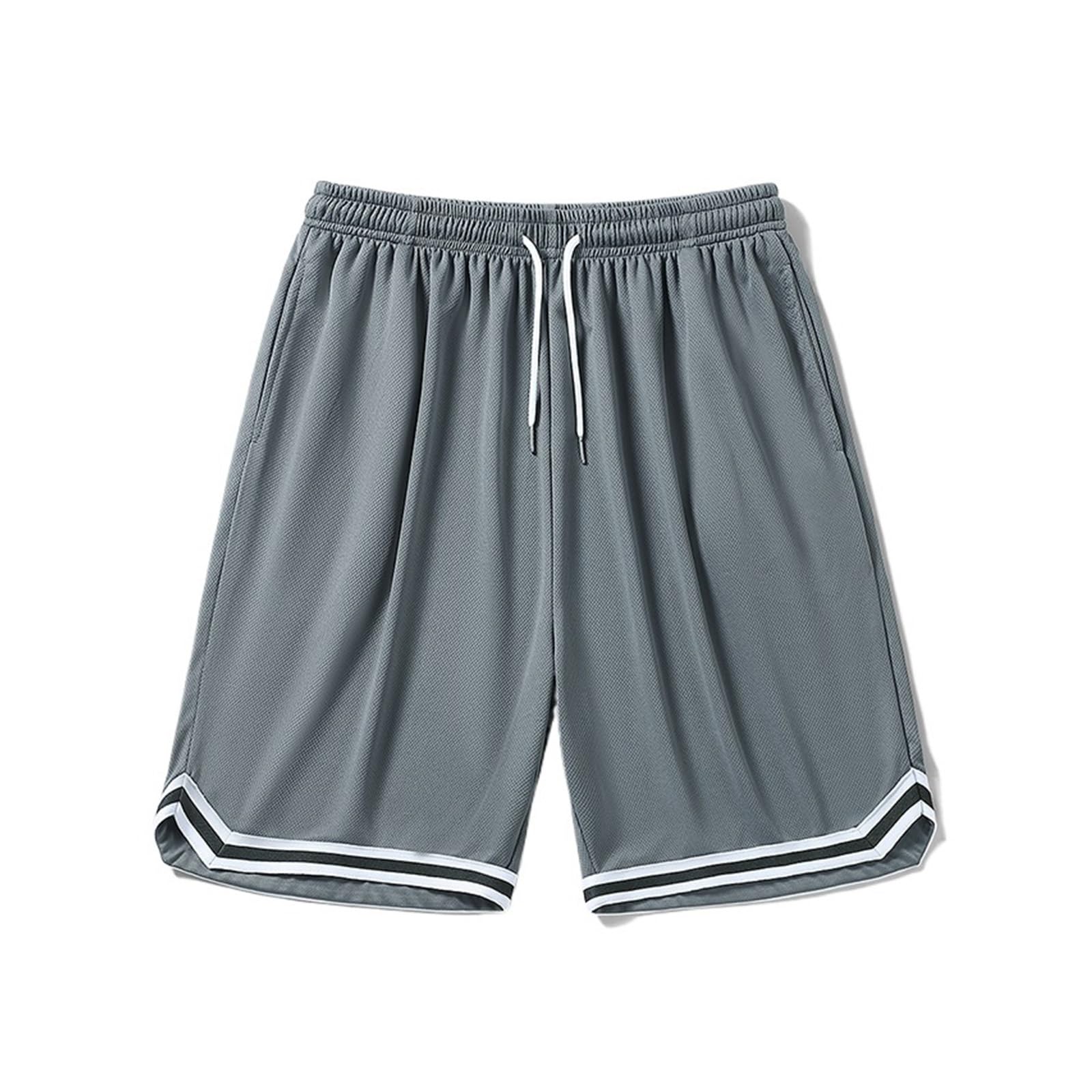 Mens Shorts 2PCS Summer Shorts Mens Casual Sports Basketball Pants Color1 XXXL