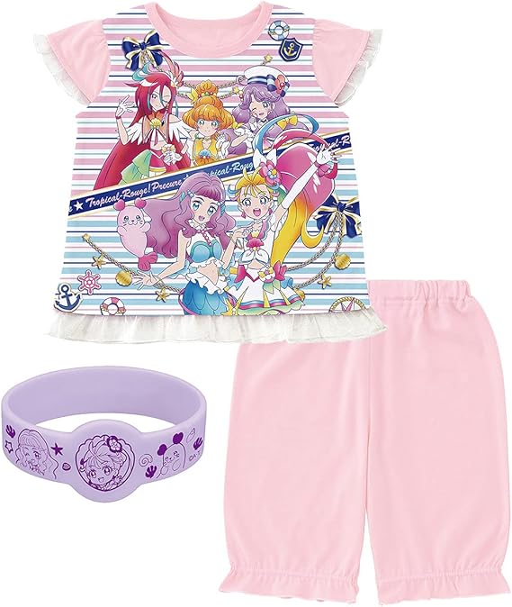 Amazon バンダイ トロピカル ジュプリキュア 勇気が出る 光るパジャマ 女の子 キッズ パジャマ 通販