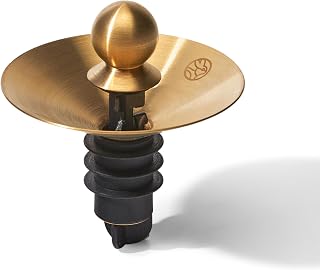 RBT Wine Pourer Stopper 360° Drip-Free Pouring, Low-Profile Stainless Steel & Silicone Wine Accessory for Serving and Storing