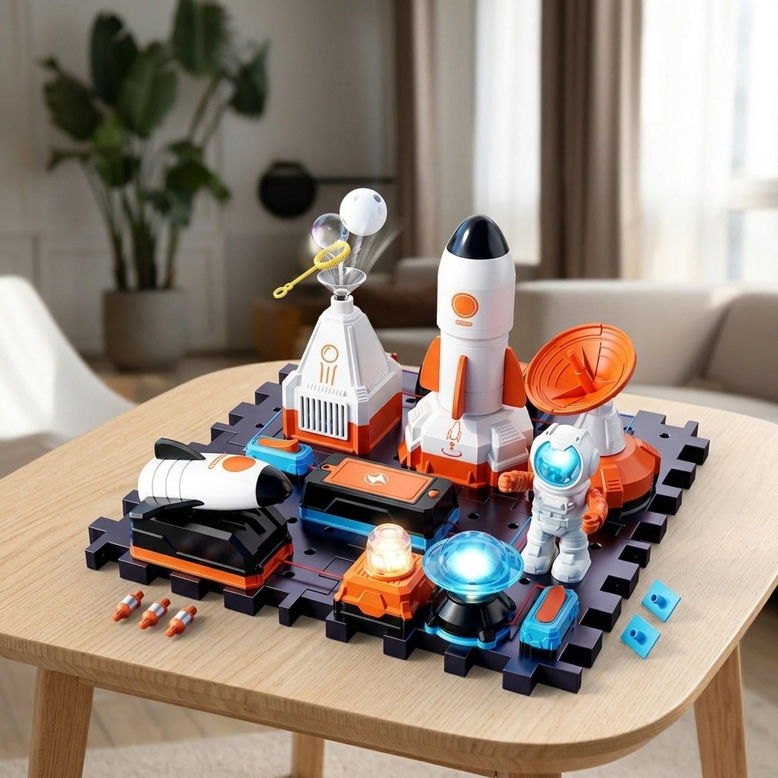 Perfeclan Kit de Electrónicos Juego Científico Infantil Conjunto de Proyectos de Componentes de Ensamblaje Sencillo y Material PP, a