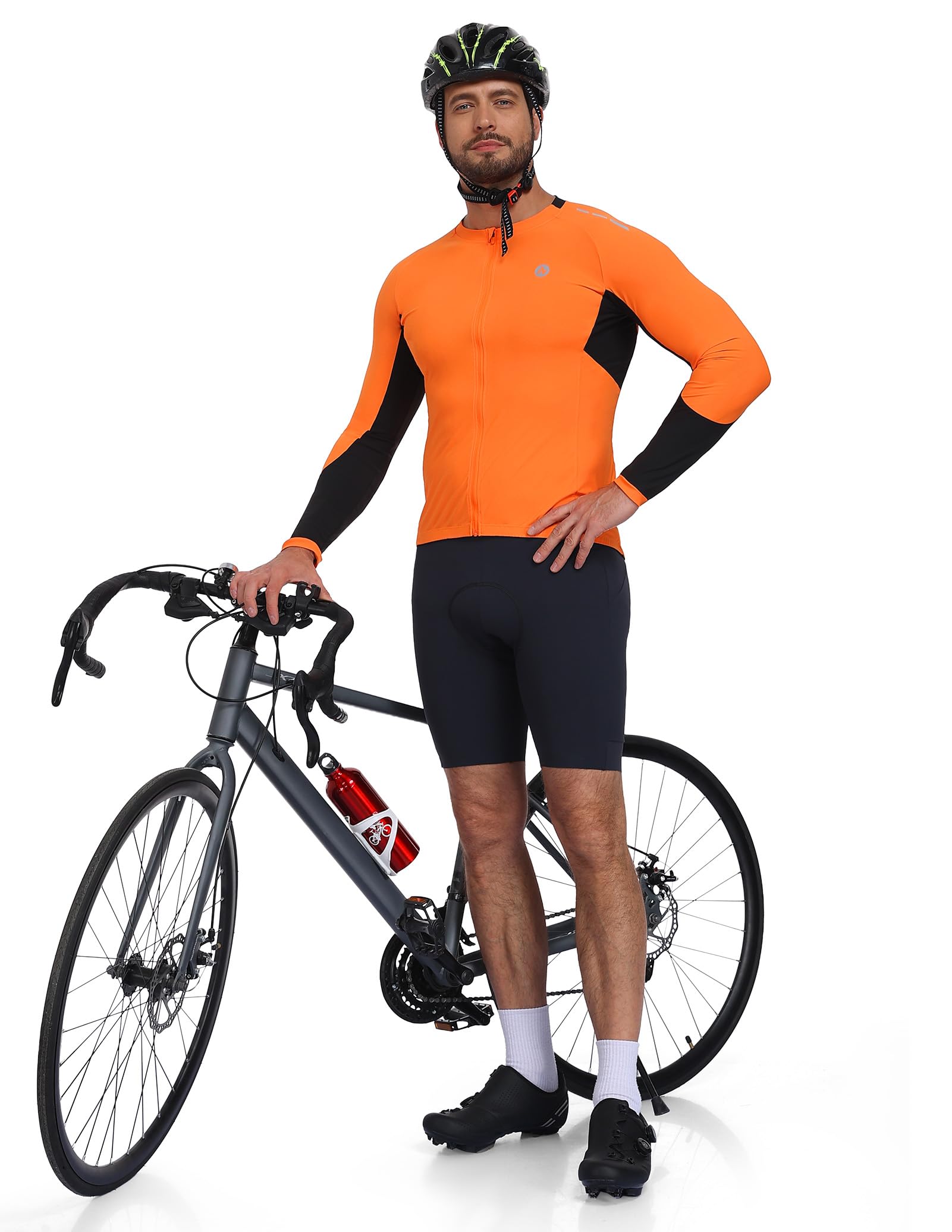 Nepest - Camiseta de ciclismo para hombre, larga duración, transpirable, cómoda, secado rápido, bicicleta apta para bicicleta de montaña y carretera