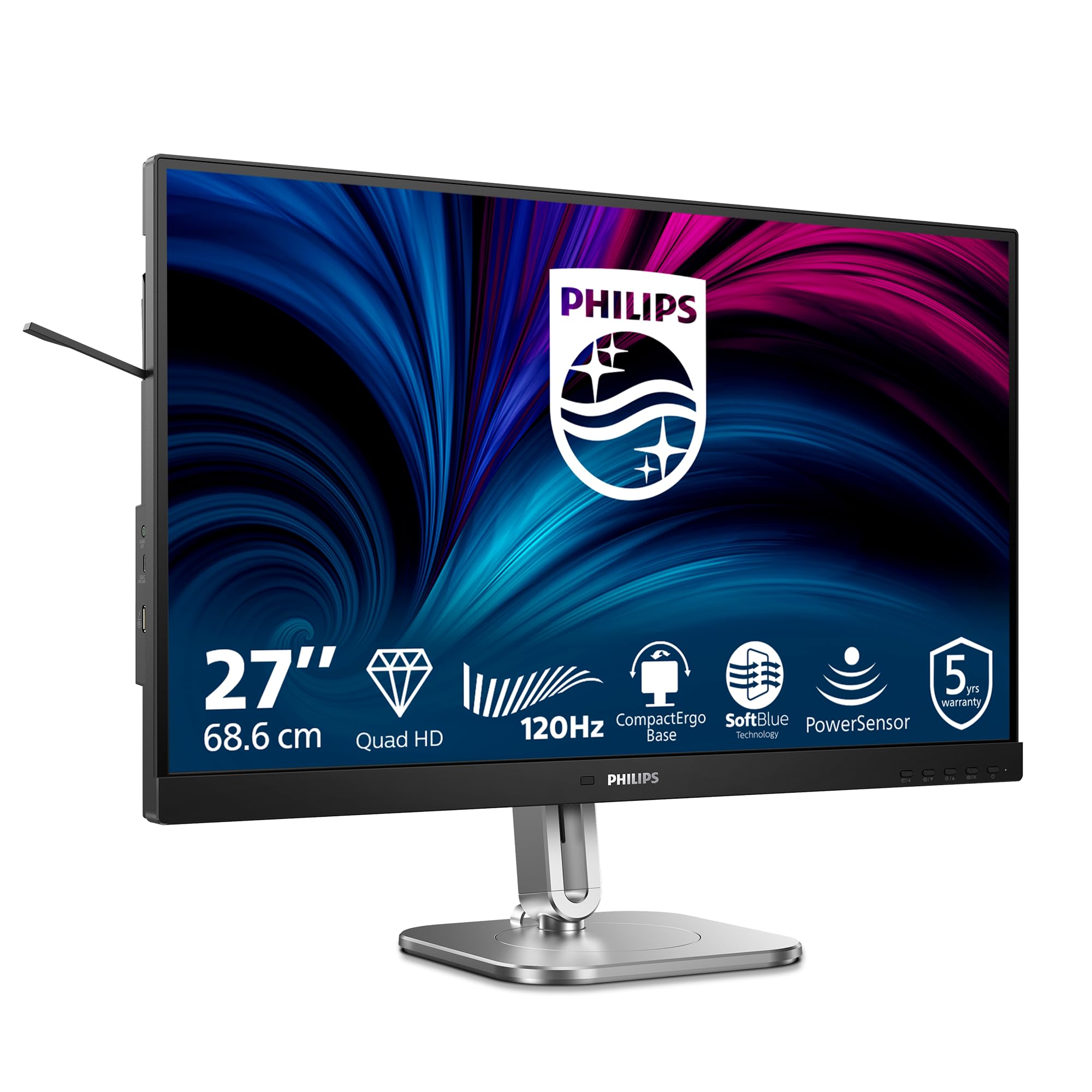 Philips 4000 Series 27B2N4500/00. Display Diagonal: 68.6 Cm 27"" Display Resoluti