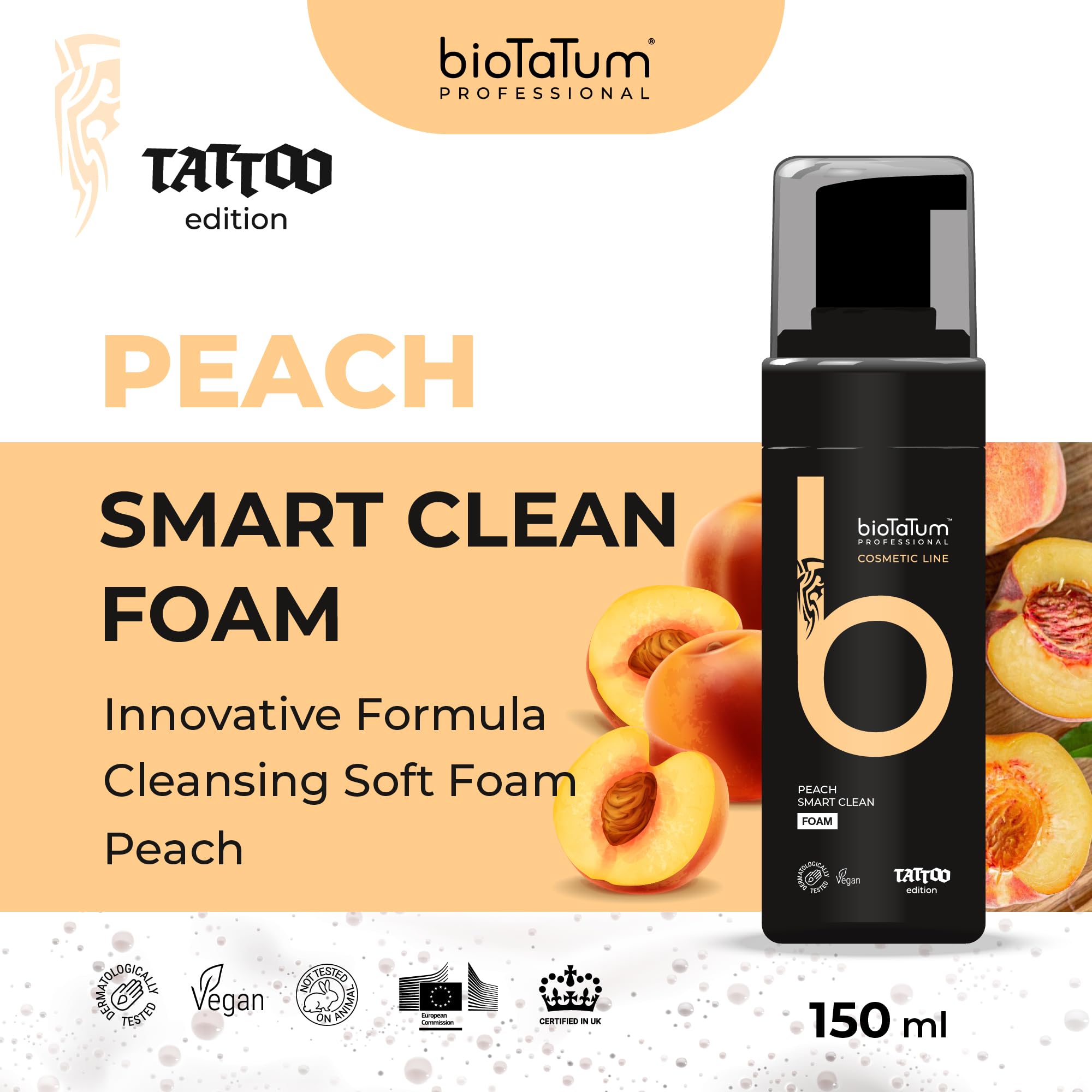 bioTaTum Tattoo Aftercare Foam Cleanser, Cleansing Foam, Soap Tattoo Wash, Professional Tattoo Cleaning Wash, Tattoo Cleaning - Image 2