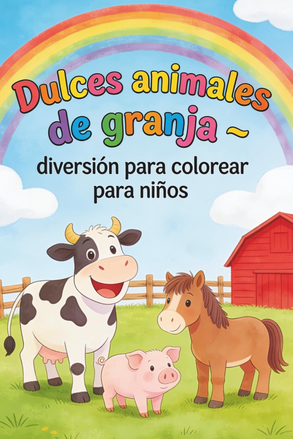 Dulces animales de granja – diversión para colorear para niños