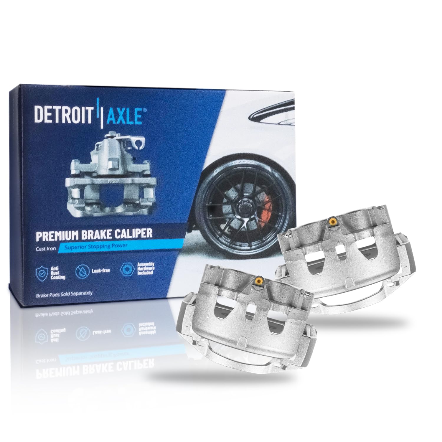 Detroit Axle - 2pc Rear Brake Calipers for 11-19 Chevy Silverado 3500 HD