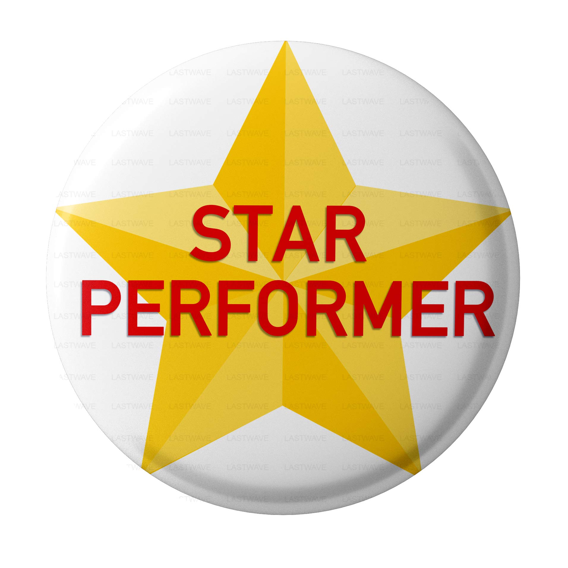 Lastwave Star Performer Pin Back Badges for Bags, STP-008