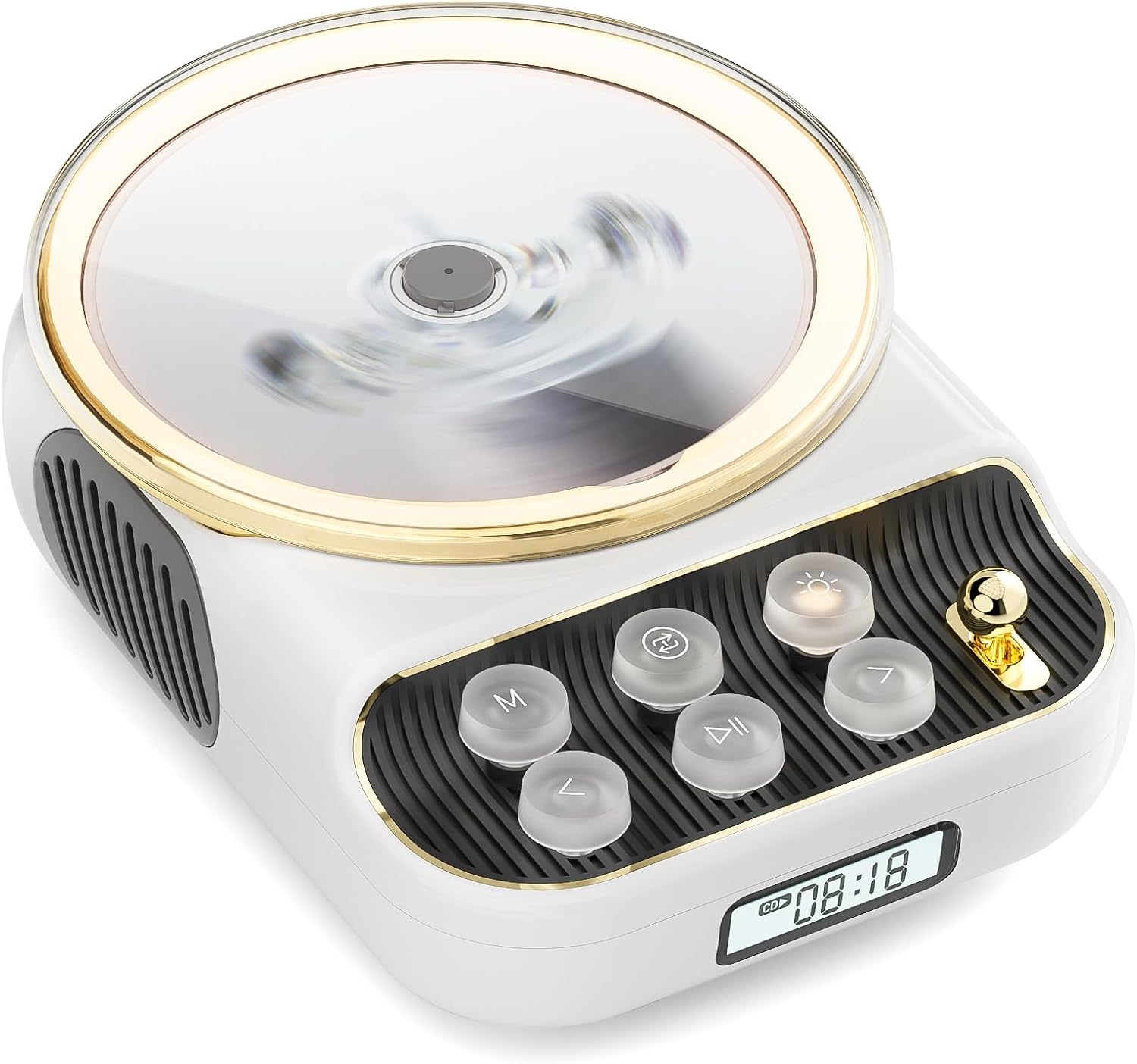 COLSUR K8-WHITE Portable Bluetooth CD Player