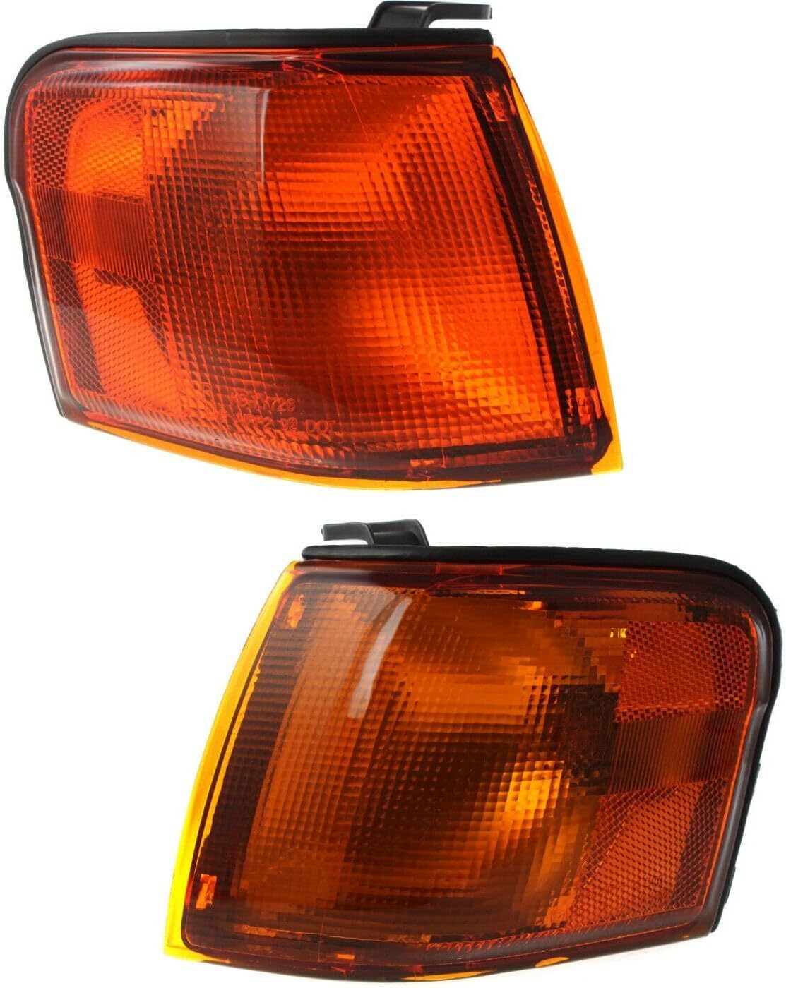 2pcs Signal Light Driver Passenger Side Plastic Lens Amber Lamp Corner with for Toyota for Tercel 1995-1997 with Bulbs Assembly Left and Right TO2530120