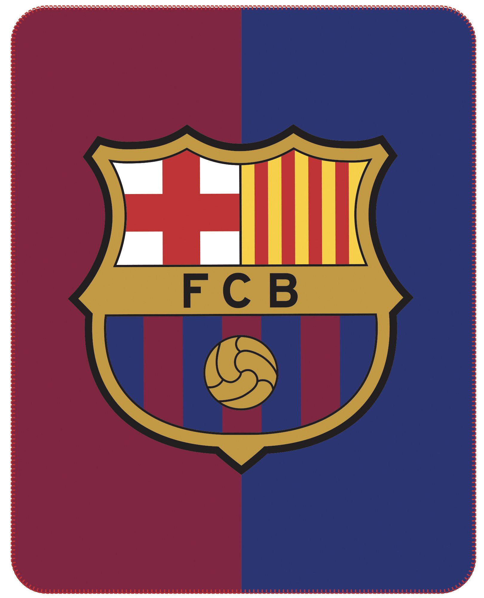 CTI 044930 FC Barcelona Ufficiale Plaid Poliestere Blu 140 x 110 cm