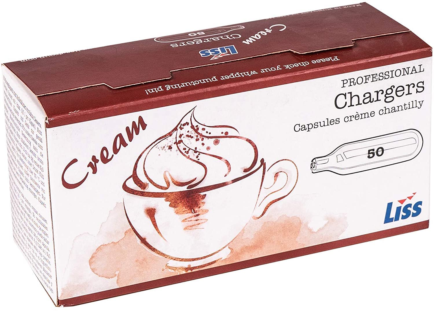 Liss 50 Lattine Ricarica Crema Sifoni