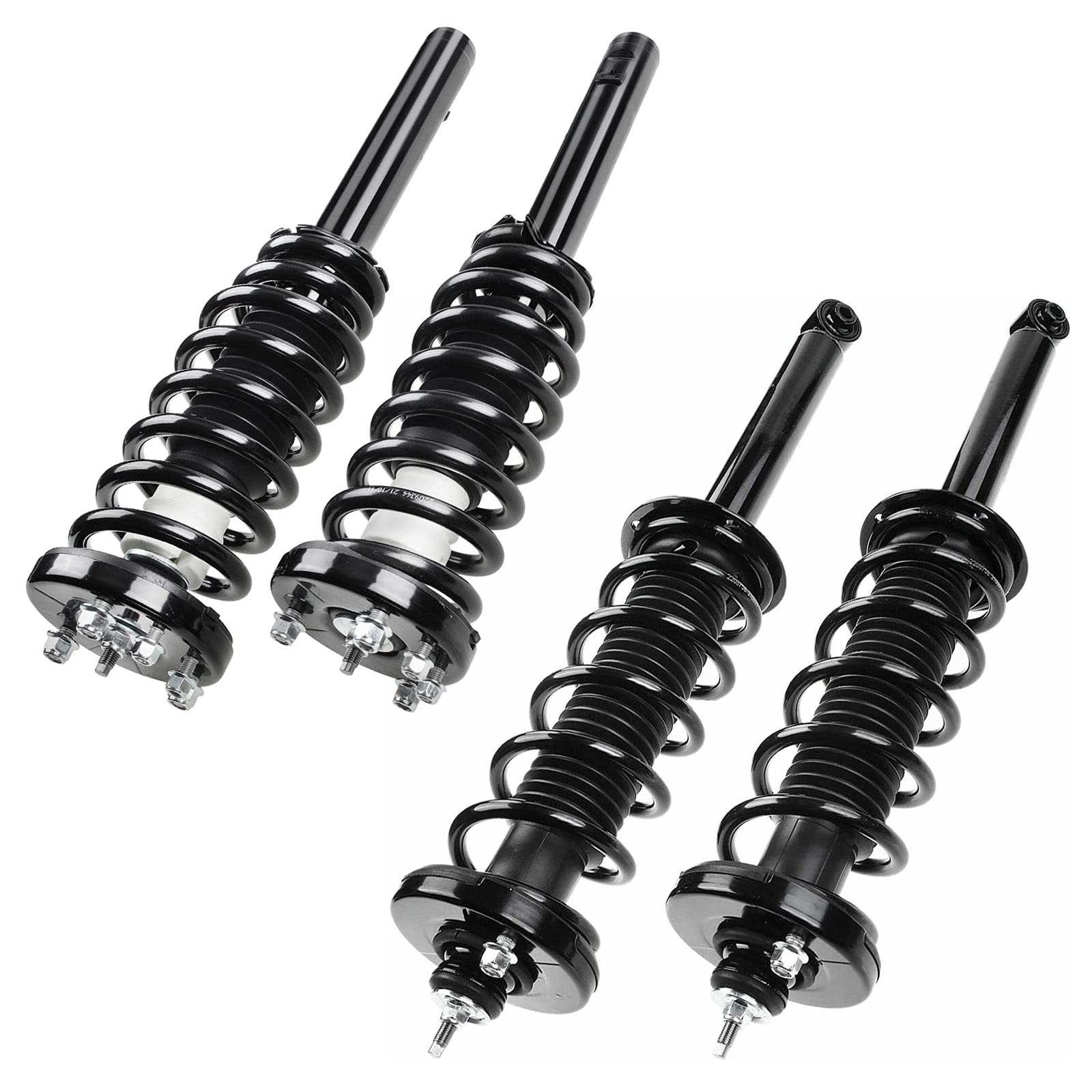 A-Premium Set (4) Front and Rear Complete Strut & Coil Spring Assembly Compatible with Honda Accord 2003-2007 2.4L 3.0L, Driver and Passenger Side