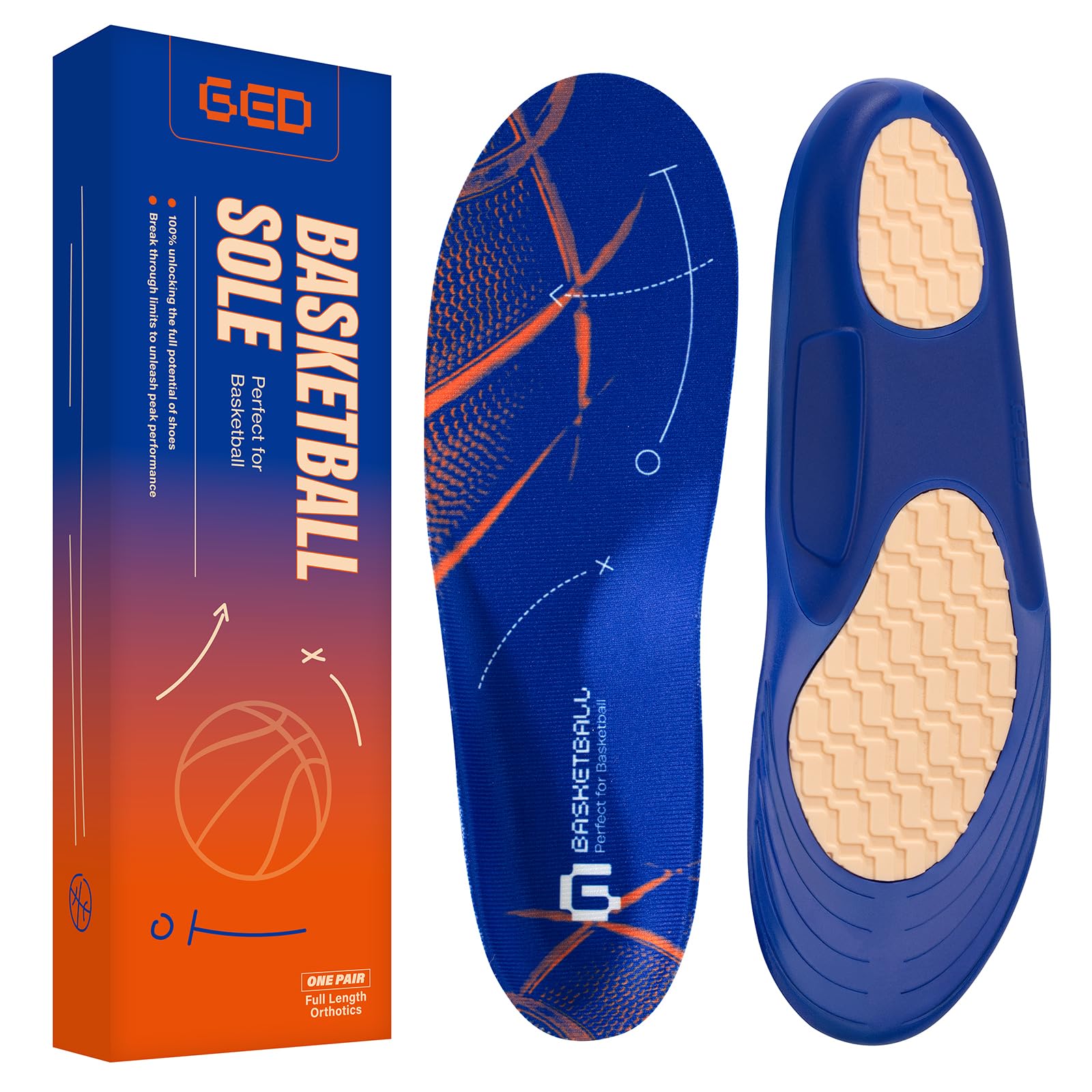 GED Basketball Shoe Insoles