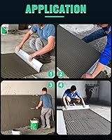 Vista 6 de Tile Tools - Paleta grande de azulejos de 24 pulgadas con muesca cuadrada de 2/5" x 2/5", esparcidor de adhesivo para azulejos, perfecta