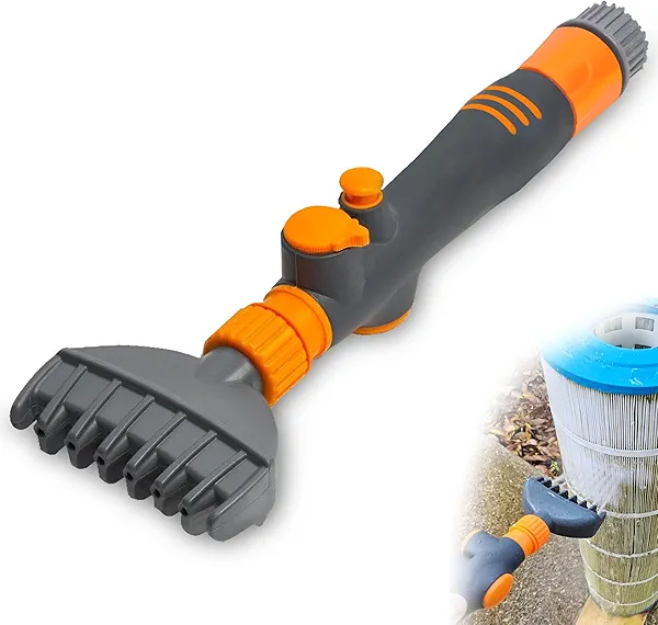 Concy Spa Filter Cleaner for hot tub & Pool Cartridge Filter, Garden Hose Connector Compatible Pool Filter Cleaner - 1 Pc