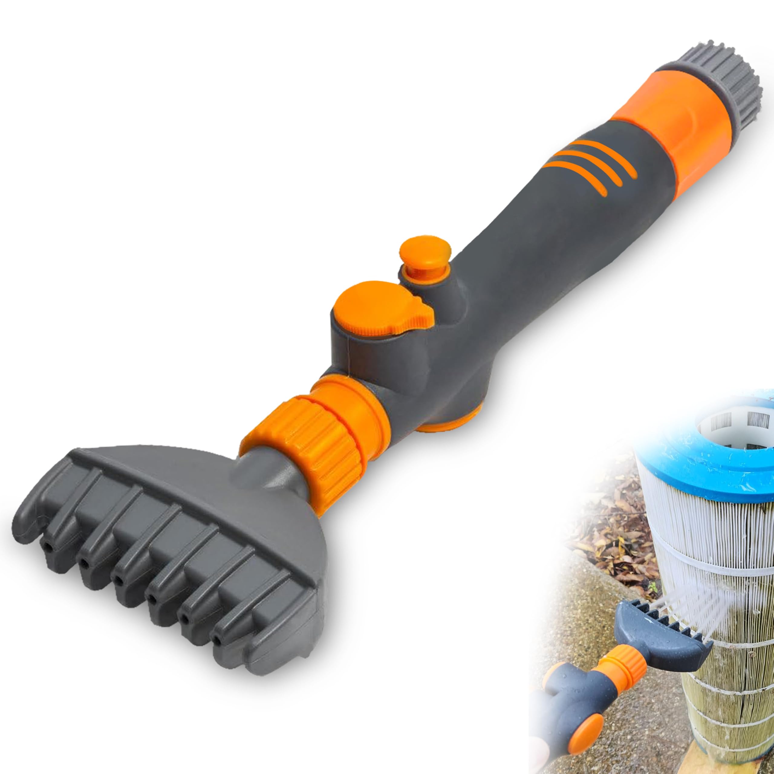 Sponsored Ad - Concy Spa Filter Cleaner for hot tub & Pool Cartridge Filter, Garden Hose Connector Compatible Pool Filter Cleaner - 1 Pc