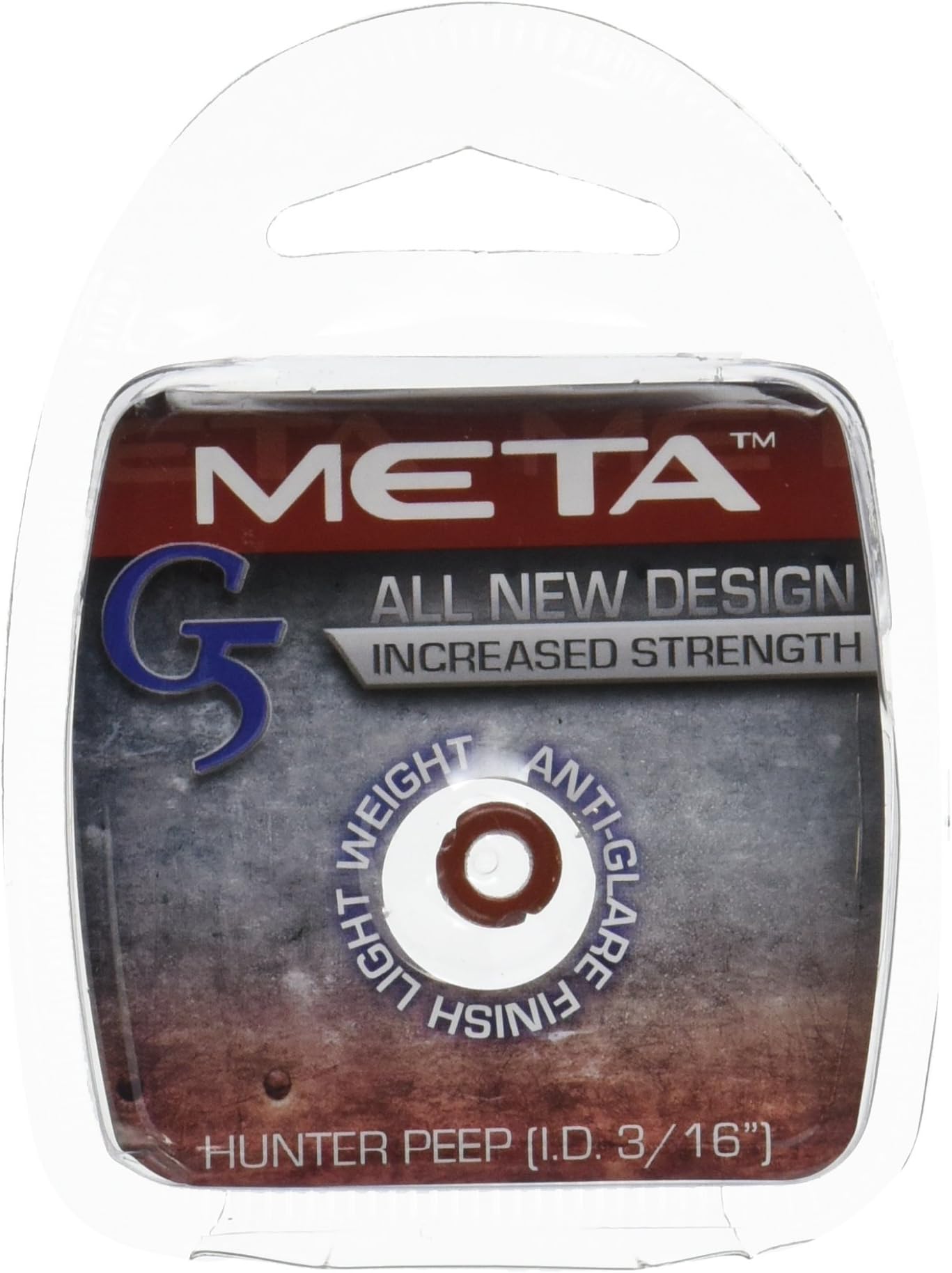 G5 333 New Meta Peep Hunter, 3/16, Red
