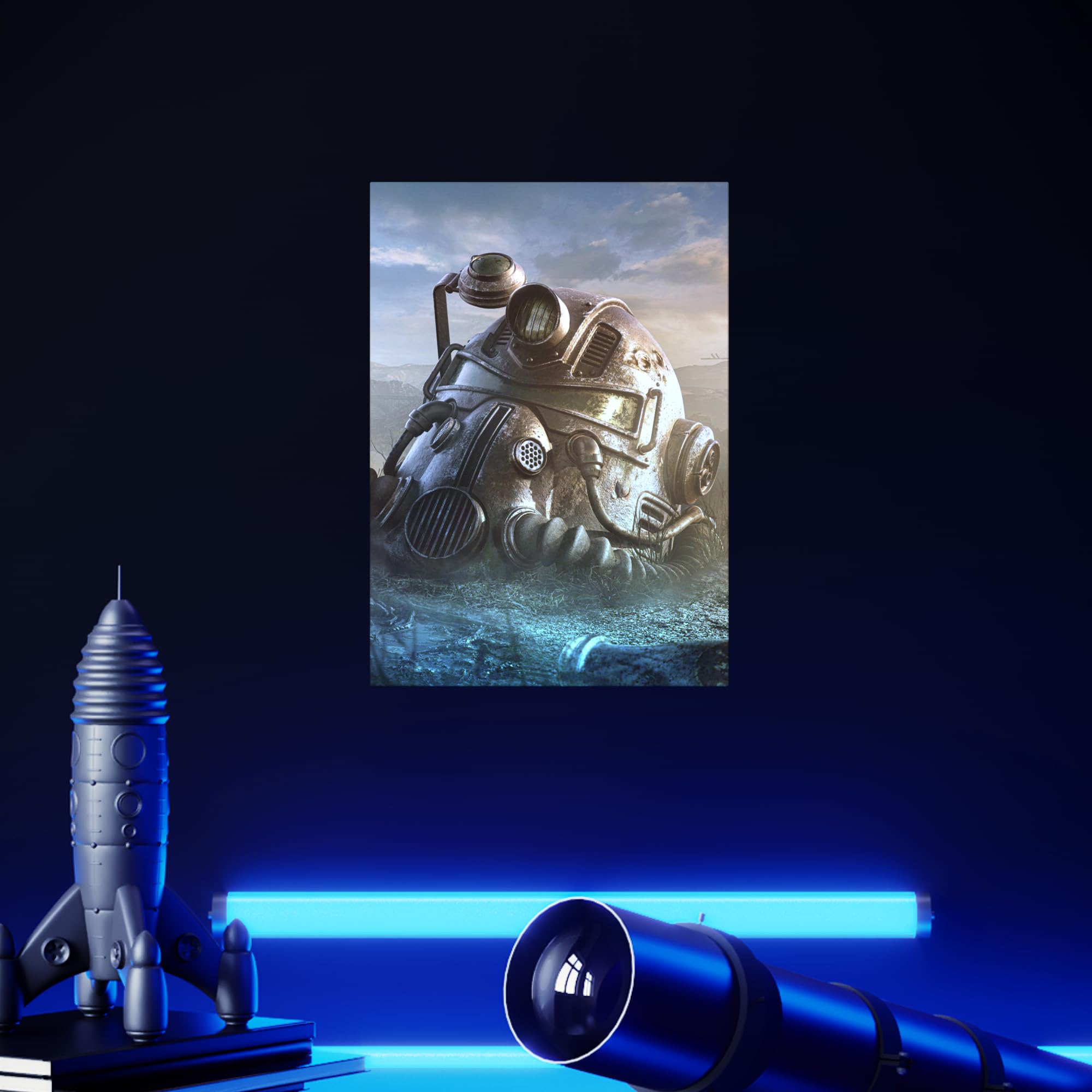 Displate - Poster In Metallo - Montato a Magnete - Fallout - Abandoned