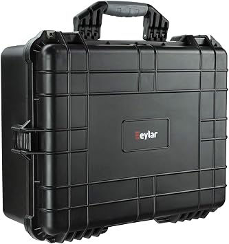 Eylar Large 20.62" Protective Camera Case Water and Shock Resistant w/Foam Black