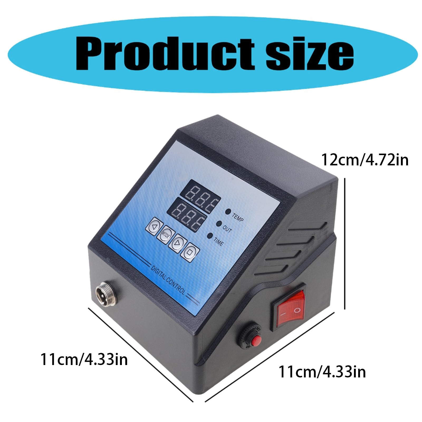 Caja de 110 V / 220 V impresora de transferencia de calor controlador de temperatura de la taza de la placa de la prensa de la máquina