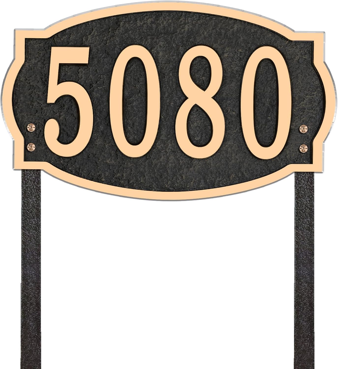 Address Sign Lawn Mounted Personalized House Number Sign