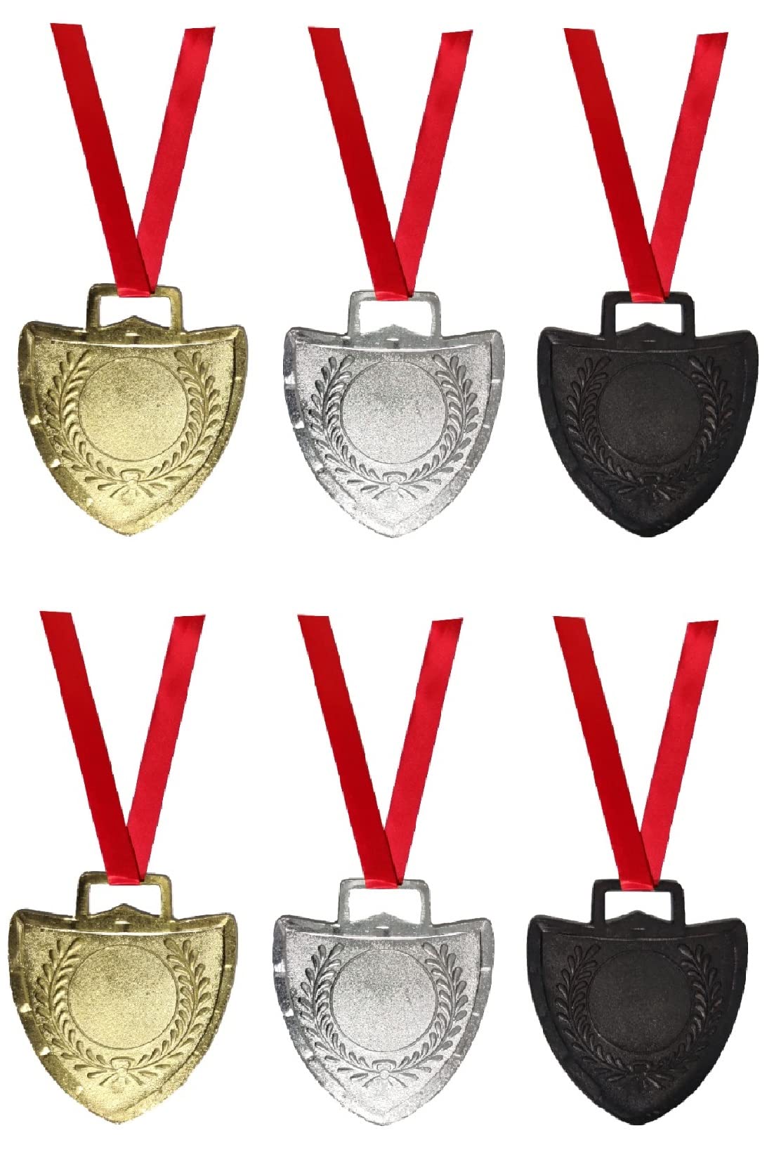 Be Win Shield Shaped Medals for Sports Copetetions Medal/Functions Medals/Throw Ball Medals/Cricket Medals/Volley Ball Medals/ (Gold-2, Silver-2, Brown-2 Medals & Tag) (B09FY33FR4) Amazon Price History, Amazon Price Tracker