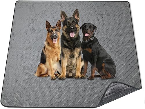 Almohadillas lavables para orina de 72 x 72 pulgadas para perros, almohadillas reutilizables extra grandes para cachorros, almohadillas de absorción